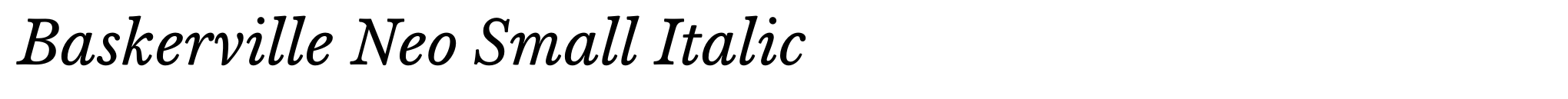 Baskerville Neo Small Italic image